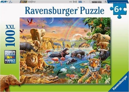 Изображение Ravensburger Puzzle 100 Studnia w dungli XXL