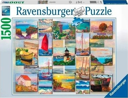 Attēls no Ravensburger Puzzle 1500el Kolaż nadmorski 168200 RAVENSBURGER