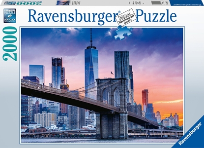 Attēls no Ravensburger Puzzle 2000 elementów Widok na Manhattan i Most Brooklyn