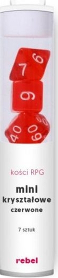 Picture of Rebel Komplet koci REBEL RPG - Mini Krysztaowe - Czerwone