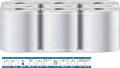 Picture of RCZNIK PAPIEROWY MAXI, 100% CELULOZA, 100M/19CM OP. 6SZT