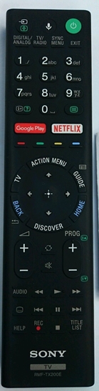 Picture of Sony RMF-TX200E remote control TV Press buttons