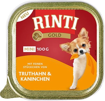 Attēls no Rinti Rinti Gold Mini Indyk i królik - 100g