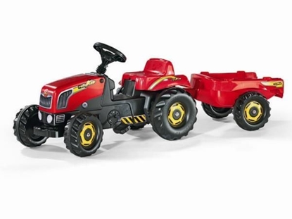 Picture of Rolly Toys Traktor Rolly Kid czerwony z przyczep (5012121)
