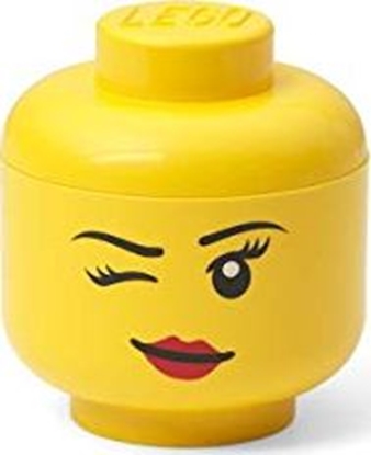 Attēls no Room Copenhagen Room Copenhagen LEGO Storage Head "Whinky", mini, storage box (yellow)