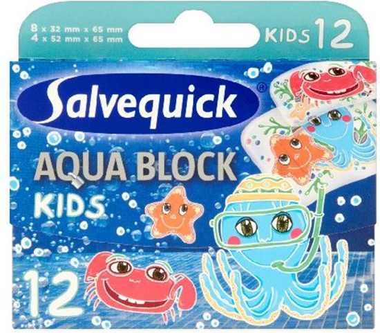Picture of Salvequick  Plastry Aqua Block Kids 1 op-12szt