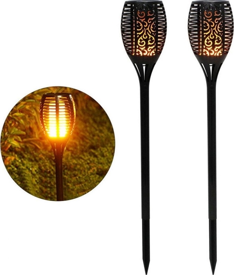 Picture of Saska Garden Lampa Ogrodowa Solarna Pochodnia Efekt Pomienia wys. 79cm, 33LED