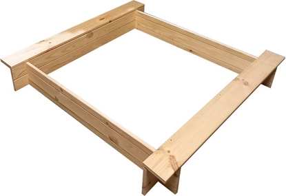 Attēls no Saska Garden Piaskownica tradycyjna z aweczk 118x118 cm (1036632)