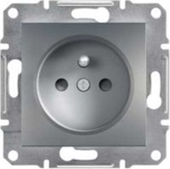 Picture of Schneider Electric Gniazdo Asfora pojedyncze z przesonami stal (EPH2800262)