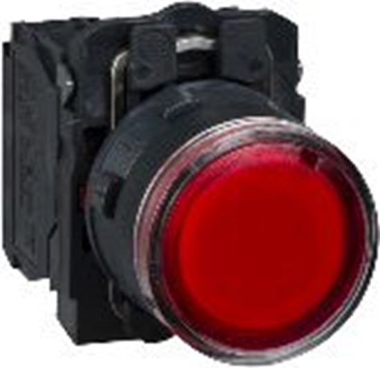 Изображение Schneider Electric Przycisk sterowniczy 22mm czerwony z samopowrotem z podświetleniem 1Z 1R (XB5AW34M5)