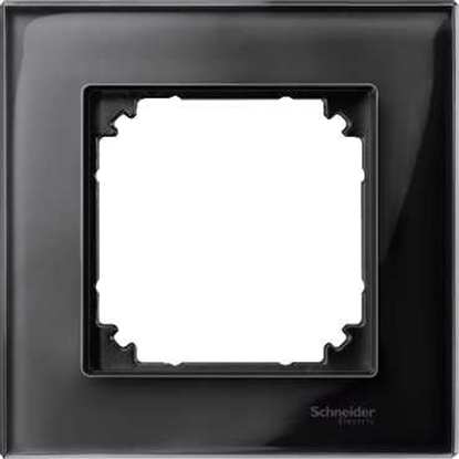 Изображение Schneider Electric Ramka pojedyncza Merten M-Elegance szklana onyks czarny (MTN404103)