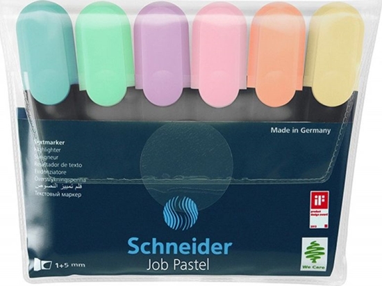Picture of Schneider Zestaw zakrelaczy Job Pastel 1-5 mm 6 szt.