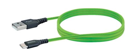 Изображение Kabel USB Schwaiger USB-A - USB-C 1.2 m Zielony (LPRO520501)