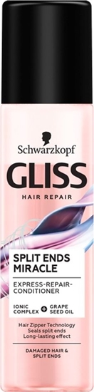 Изображение Schwarzkopf Schwarzkopf Gliss Kur Split Ends Miracle Expresowa Odywka odbudowujca - spray 200ml