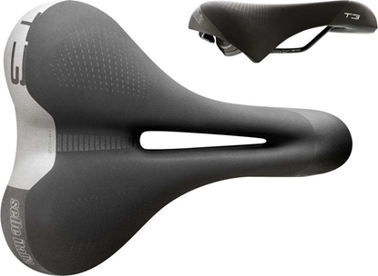 Attēls no Selle Italia Siodo SELLE ITALIA TOURING T 3 FLOW S (id match - S2) Fec Alloy 7x9, soft-tek, czarne (NEW)
