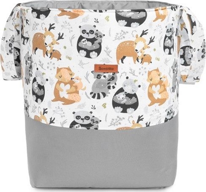 Attēls no Sensillo KOSZ NA ZABAWKI MEDIUM 35X47 CM SZOPY SZARE