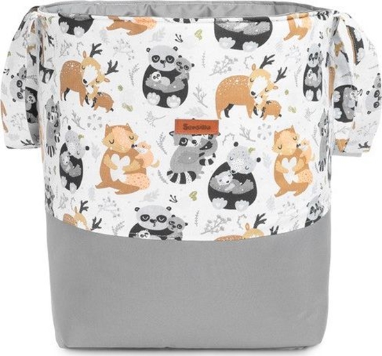 Picture of Sensillo KOSZ NA ZABAWKI MEDIUM 35X47 CM SZOPY SZARE