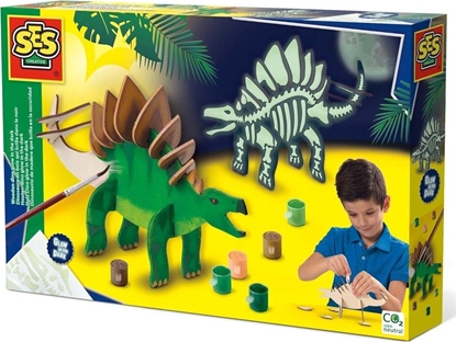 Picture of SES Drewniany dinozaur wieci w ciemnoci