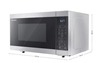Picture of Sharp YC-MS51E-S microwave Countertop Solo microwave 25 L 900 W Black, Steel