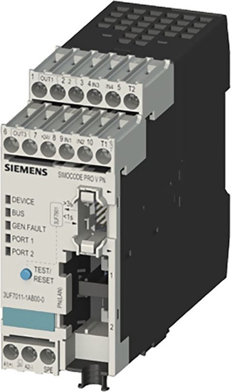 Picture of Siemens Elektroniczny moduł zabezpieczający silnik 4we/3wy 24V DC ETHERNET RJ45 (3UF7011-1AB00-0)