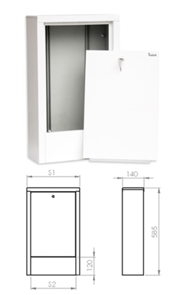 Picture of SiGMA-Li Szafka nadtynkowa 10 sekcje - SZN-4