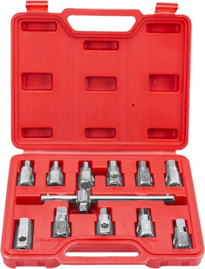 Изображение Silver Zestaw kluczy do korków oleju 12szt. (10483)