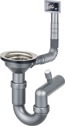 Изображение Syfon Deante OSP. DO ZLEW. STALOWYCH 1-KOM, 3,5 Z PRZELEWEM W KOMORZE