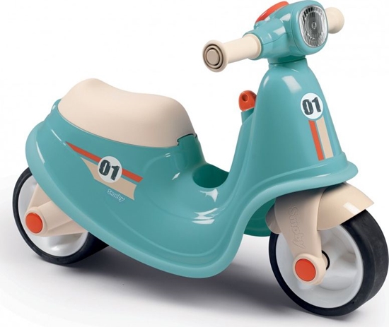 Изображение Smoby Niebieski jedzik skuter Retro Ciche koa Scooter