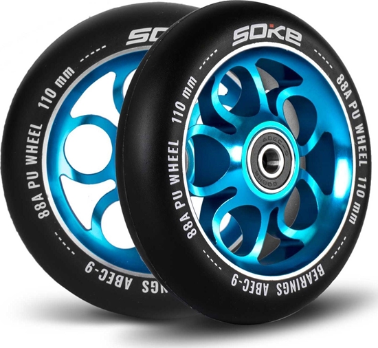 Picture of Soke Kóka do hulajnogi 110 mm niebieskie 2 szt.