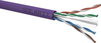 Изображение Solarix Kabel instalacyjny UTP Cat6 drut w pudeku 305m SXKD-6-UTP-LSOH