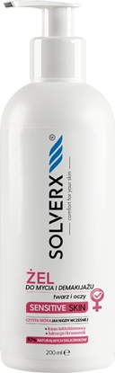 Attēls no Solverx el do mycia i demakijau twarzy i oczu Sensitive Skin 200ml