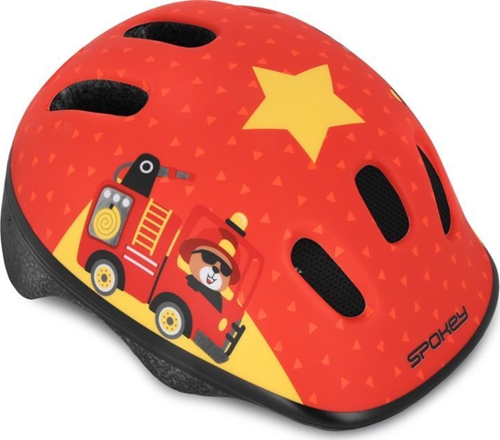 Изображение Spokey Kask rowerowy dziecicy regulowany 941014 FUN 52-56 cm