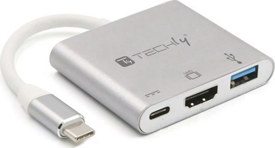 Изображение Stacja/replikator Techly USB-C (IADAP USB31-HDMIPTY)