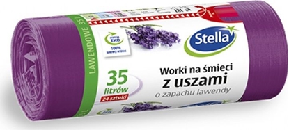 Attēls no Stella Worki na mieci z uszami STELLA, zapach lawendy, 35 l, 24 szt., lawendowy
