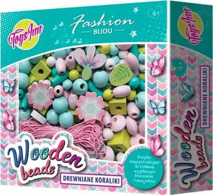 Attēls no Stnux Koraliki drewniane do nawlekania 450 szt Kwiat STN 7304