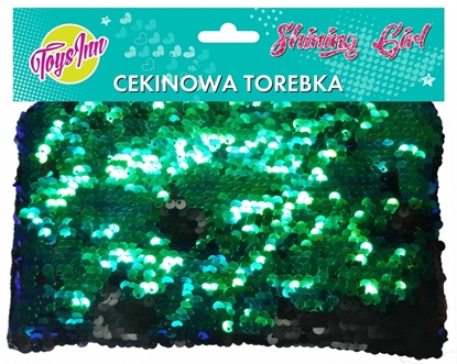 Attēls no Stnux Torebka cekinowa zielono-czarna (STN1528)
