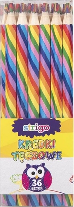Attēls no Strigo Kredki tczowe wielokolorowe (36szt) STRIGO