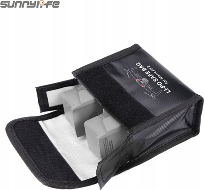 Attēls no SunnyLife Futera Etui Na 2x Bateria Do Dji Mavic Air 2 / Ognioodporny