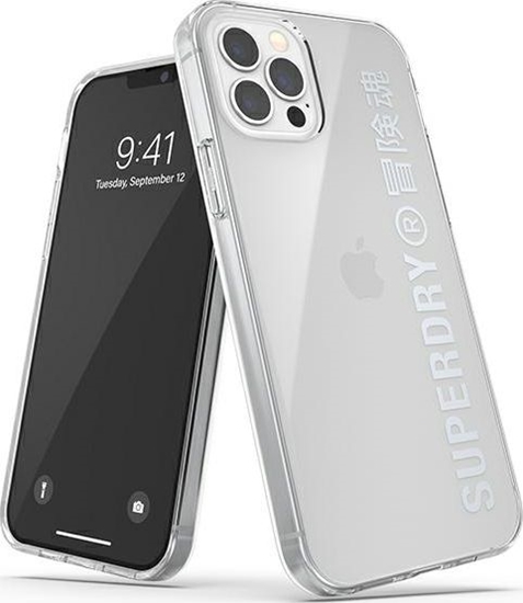 Изображение Superdry SuperDry Snap iPhone 12/12 Pro Clear Cas e srebrny/silver 42591