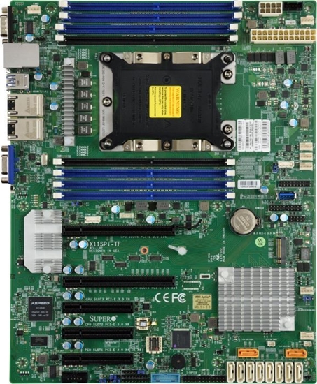 Picture of Supermicro X11SPI-TF server/workstation motherboard ATX