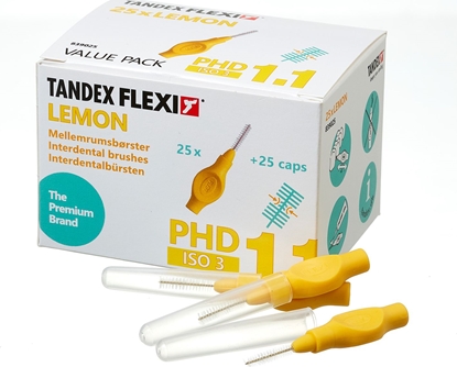 Attēls no Tandex Tandex (25 szt.)szczoteczek Flexi Fine Lemon (żółty)