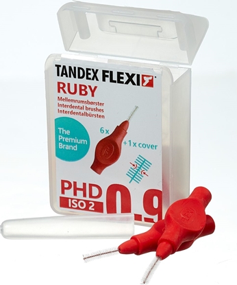 Picture of Tandex Tandex (6 szt.) szczoteczek Flexi Super Fine Ruby (czerwony))