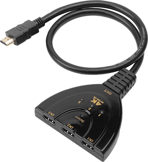 Picture of Techly 3-Portowy Przecznik HDMI 3x1 4K*30Hz Pigtail