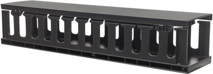Picture of Techly Organizer kabli 2U do szaf rack 19 z pokryw, czarny