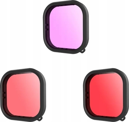 Изображение Telesin Zestaw 3w1 Filtry Do Nurkowania Gopro Hero 9 Black