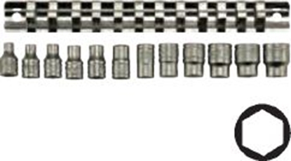 Изображение Teng Tools Zestaw nasadek 6-ktnych 1/4" 4-13mm 12szt. (117070102)