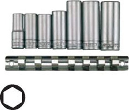 Изображение Teng Tools Zestaw nasadek 6-ktnych 3/8" 10-19mm dugie 7szt. (73160103)