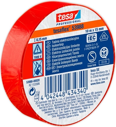 Изображение Tesa TAMA ELEKTROIZOL.5000V PCW 10M:15MM CZERWONA (H5394703) H5398820 TESA