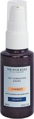Attēls no The Hair Boss THE HAIR BOSS_By Lisa Shepherd The Corrector Drops kropelki korygujące kolor do włosów ciemnych Brunette 50ml