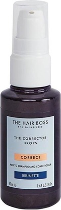 Picture of The Hair Boss THE HAIR BOSS_By Lisa Shepherd The Corrector Drops kropelki korygujce kolor do wosów ciemnych Brunette 50ml
